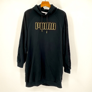 Puma Hoodie Dress Black/Gold‎ Size Medium I9